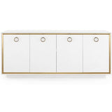 Villa & House Ansel 4-Door Cabinet - White Furniture