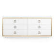 Villa & House Ansel Extra Large 6-Drawer Dresser - White Furniture