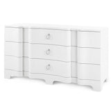 Villa & House Bardot Extra Large 9 Drawer Dresser - White-Nickel Furniture villa-house-BDT-250-59-Nickel