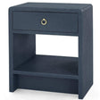 Villa & House Benjamin Linen 1-Drawer Side Table Furniture villa-house-BEN-110-5198-PULL-HAS-88