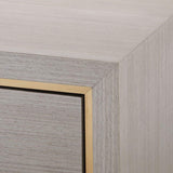 Villa & House Blake 3-Drawer Side Table - Light Gray Furniture