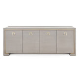 Villa & House Blake 4-Door Cabinet - Light Gray Furniture