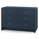 Villa & House Bryant Linen Extra Large 6-Drawer Dresser - Navy Furniture villa-house-BRY-250-5198-PULL-HAS-88
