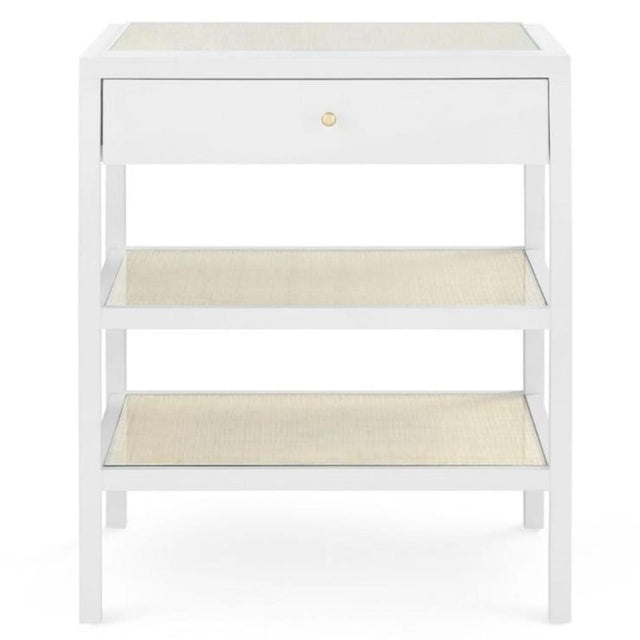 Villa & House Caanan 1 Drawer Side Table - White Furniture villa-house-CAA-110-09