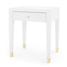 Villa & House Claudette 1-Drawer Side Table - Grey Furniture