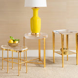 Villa & House Cristal Side Table - Gold Furniture villa-house-CST-100-808