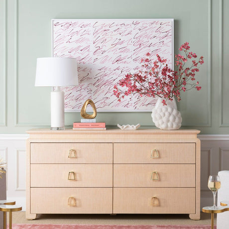 Villa & House Elina Extra Large 6-Drawer Dresser Furniture