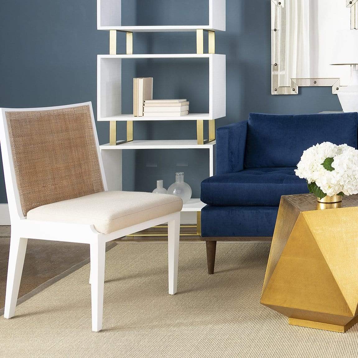 Villa & House Ernest Side Chair - White Furniture villa-house-ERT-550-09