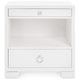 Villa & House Frances 2-Drawer Side Table - White Furniture villa-house-FRA-120-59-Silver