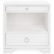 Villa & House Frances 2-Drawer Side Table - White Furniture villa-house-FRA-120-59-Silver