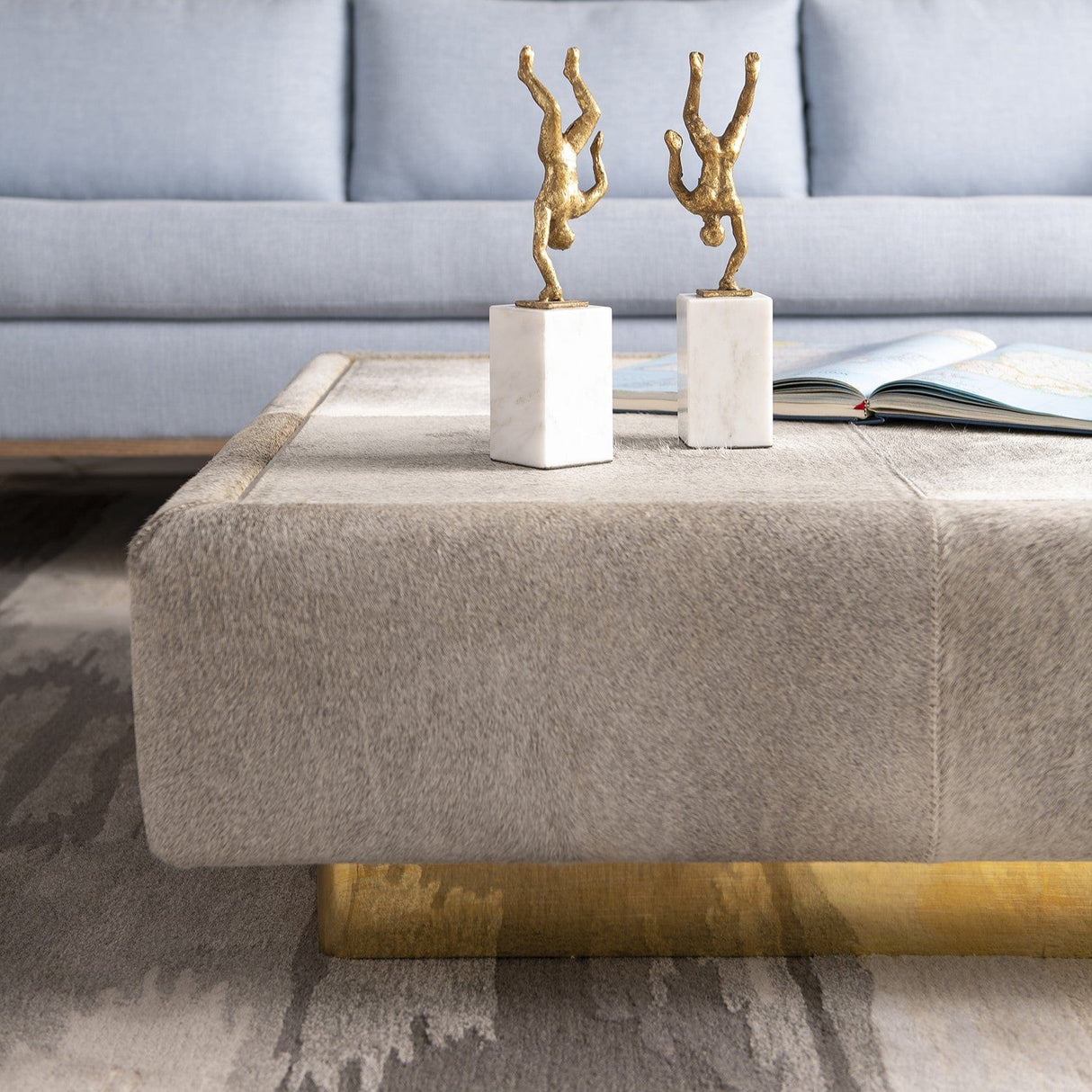 Villa & House Harve Rectangular Coffee Table - Gray Furniture