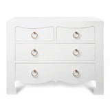 Villa & House Jacqui 4-Drawer Dresser - White Furniture villa-house-JAC-225-09-White-Gold