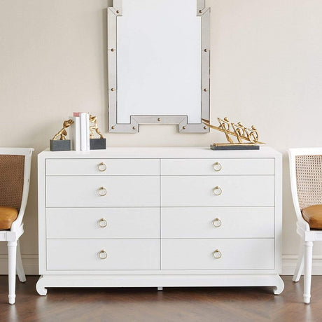 Villa & House Ming Extra Large 8 Drawer Dresser - White Furniture villa-house-MNG-250-59