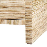 Villa & House Morgan Papyrus 3-Drawer Side Table - Natural Furniture villa-house-MOR-130-614