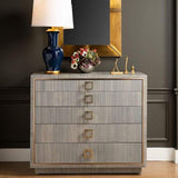 Villa & House Parker Large 5-Drawer Dresser - Silver Furniture