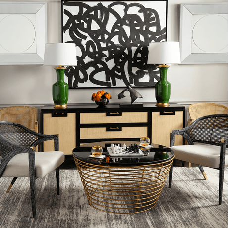 Villa & House Pinfold Coffee Table - Black Furniture villa-house-pnf-300-841-tb