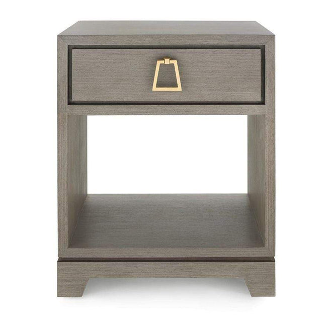 Villa & House Stanford 1-Drawer Side Table - Taupe Gray Furniture