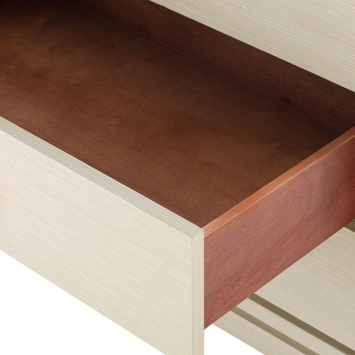 Villa & House Stanford 3-Drawer Side Table - Blanched Oak Furniture