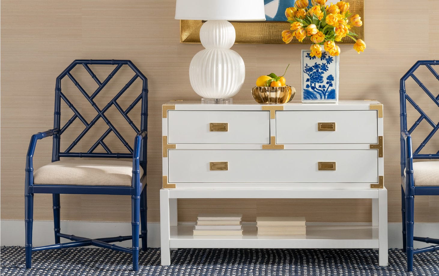 Villa & House Tansu Console-White – Meadow Blu