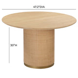 Candelabra Home Akiba 49" Round Dining Table Tables