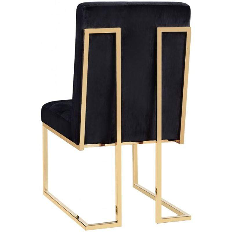 Candelabra Home Akiko Black Velvet Chair - Set of 2 Furniture TOV-D2052 00806810352410