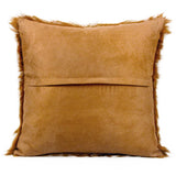 Candelabra Home Amber 18" Genuine Goatskin Square Pillow Pillow & Decor TOV-C68532
