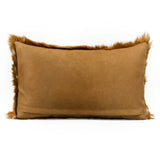 Candelabra Home Amber 20" Genuine Goatskin Lumbar Pillow Pillow & Decor TOV-C68533