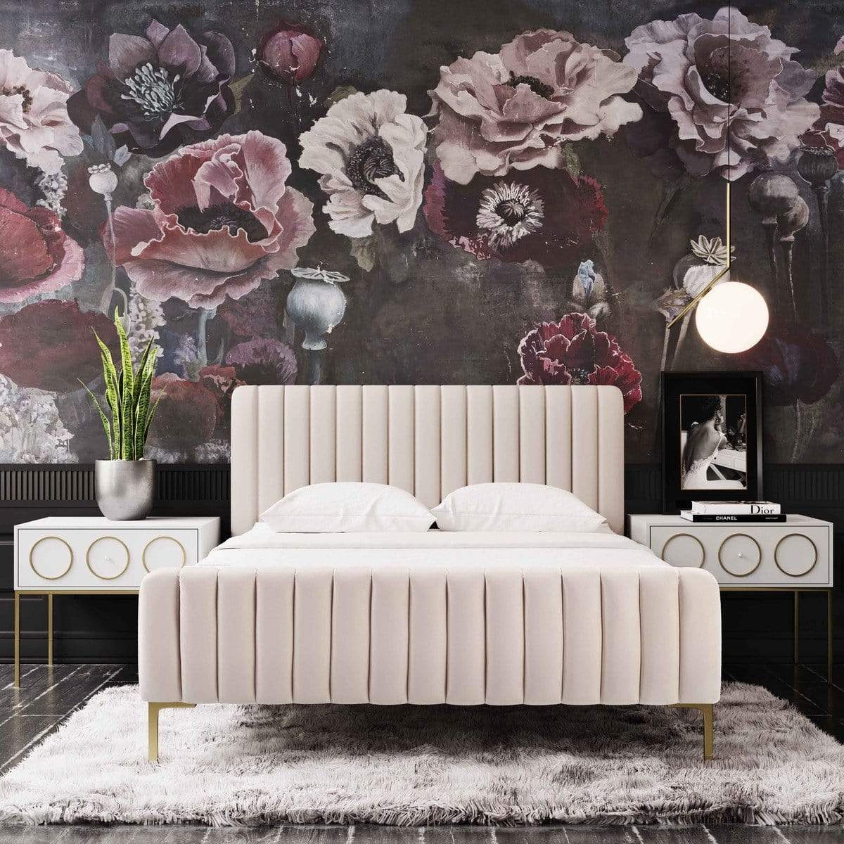 Candelabra Home Angela Bed - Blush Furniture