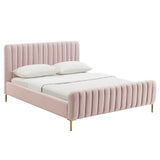 Candelabra Home Angela Bed - Blush Furniture TOV-B68161