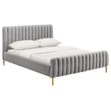 Candelabra Home Angela Bed - Grey Furniture TOV-B6374