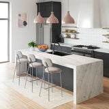 Candelabra Home Ariana Counter Stool - Set of 2- Grey Furniture