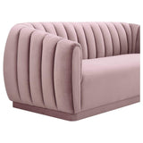 Candelabra Home Arno Blush Velvet Sofa Furniture TOV-S168 00806810355299