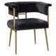 Candelabra Home Astrid Velvet Chair - Grey Furniture TOV-D44022