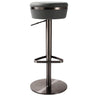 Candelabra Home Astro Woven Vegan Leather Adjustable Stool Furniture