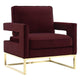 Candelabra Home Avery Velvet Chair Furniture TOV-A110 00641676979315