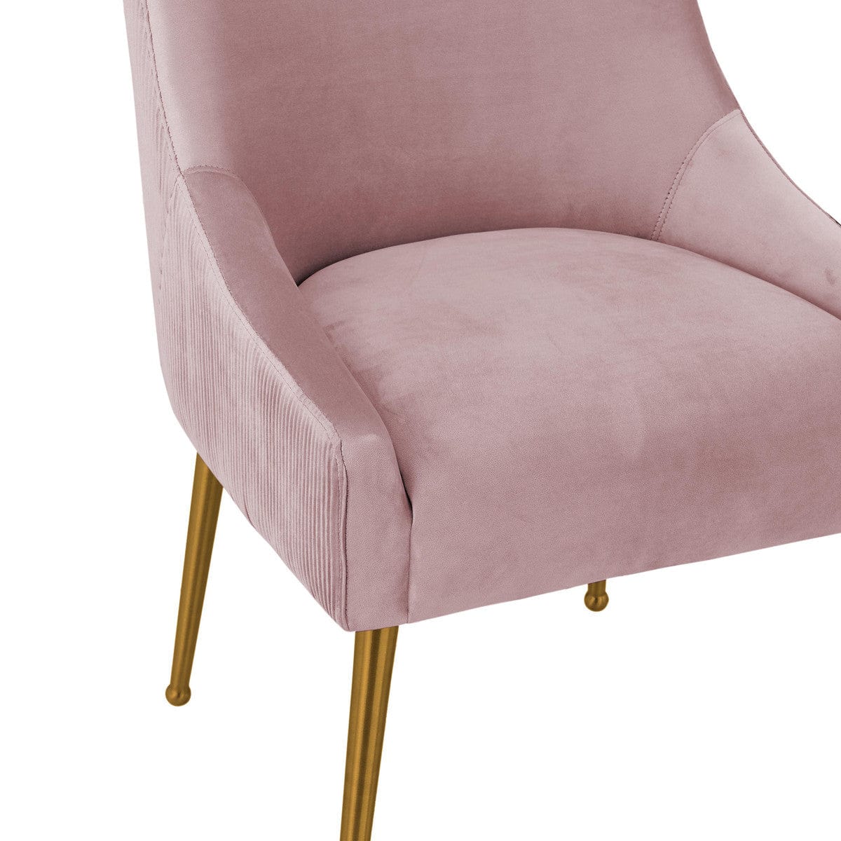 Beatrix blush outlet velvet side chair