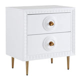 Candelabra Home Bovey Side Table - White Furniture tov-L5525