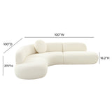 Candelabra Home Broohah Boucle Sectional Sofas TOV-L68655-SEC