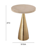 Candelabra Home Celeste Ribbed Side Table Furniture TOV-OC18353