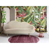 Candelabra Home Cloud Velvet Settee - Cream Furniture TOV-L6161 00806810356944
