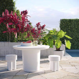 Candelabra Home Delta Indoor/Outdoor Concrete Side Table Furniture TOV-O44065