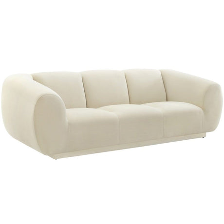 Candelabra Home Emmet Velvet Sofa - Cream Furniture TOV-S6445