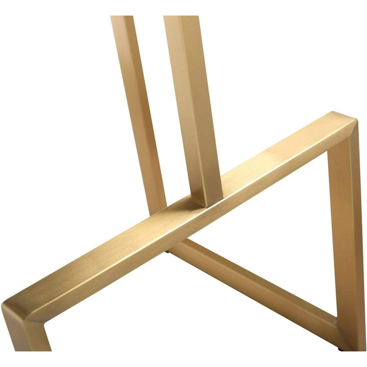 Candelabra Home Ferrara White Gold Steel Bar Stool - Set of 2 Furniture TOV-K3664 00806810353936