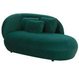 Candelabra Home Galet Velvet Chaise Furniture