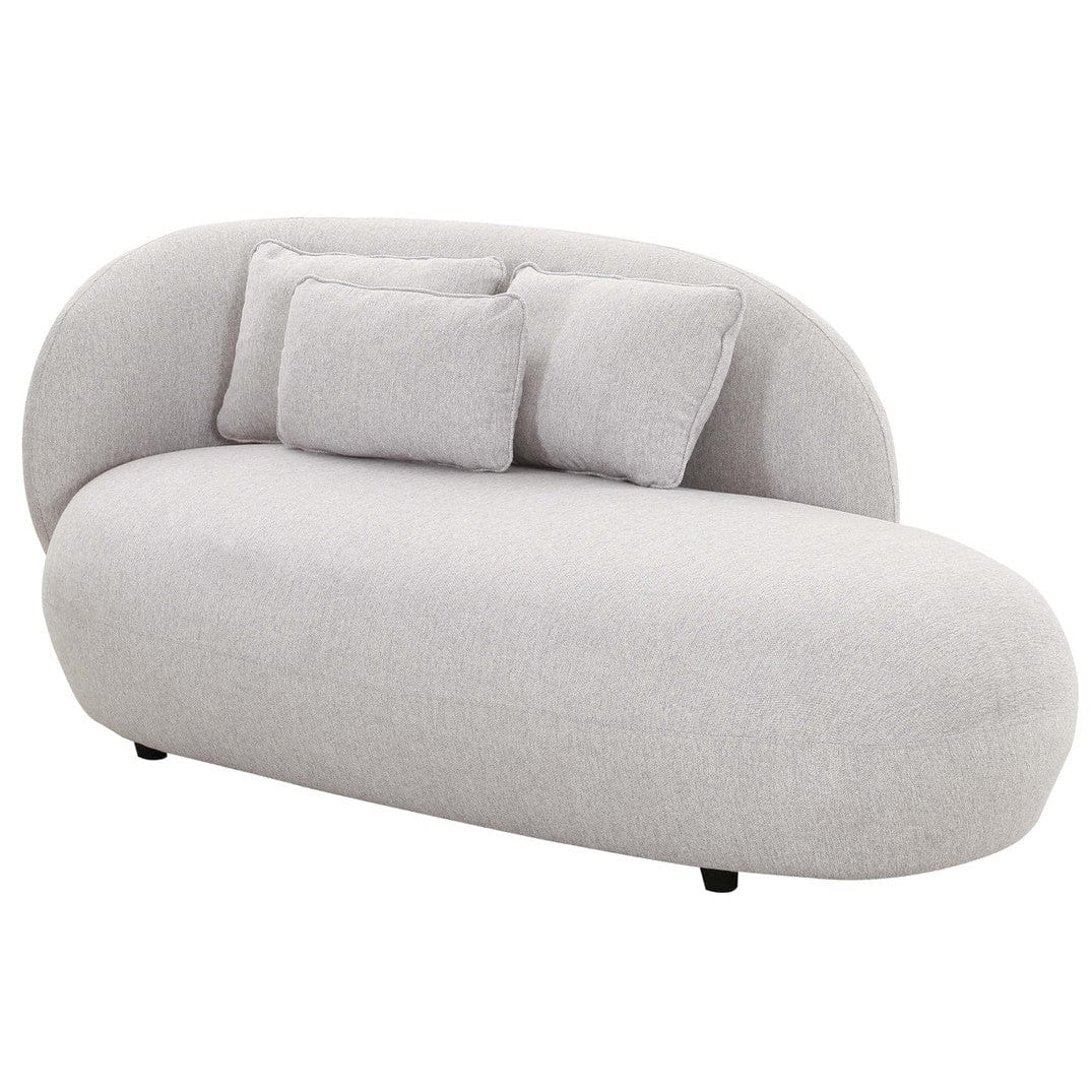 Candelabra Home Galet Velvet Chaise Furniture