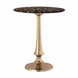 Candelabra Home Gold Goathide Side Table Furniture TOV-OC18343