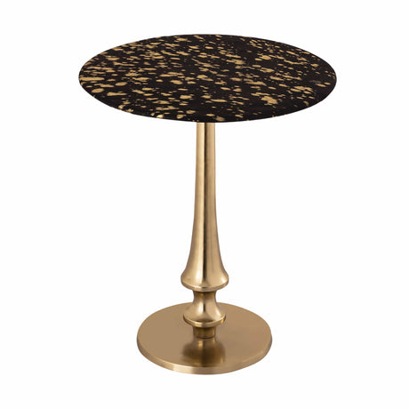 Candelabra Home Gold Goathide Side Table Furniture TOV-OC18343