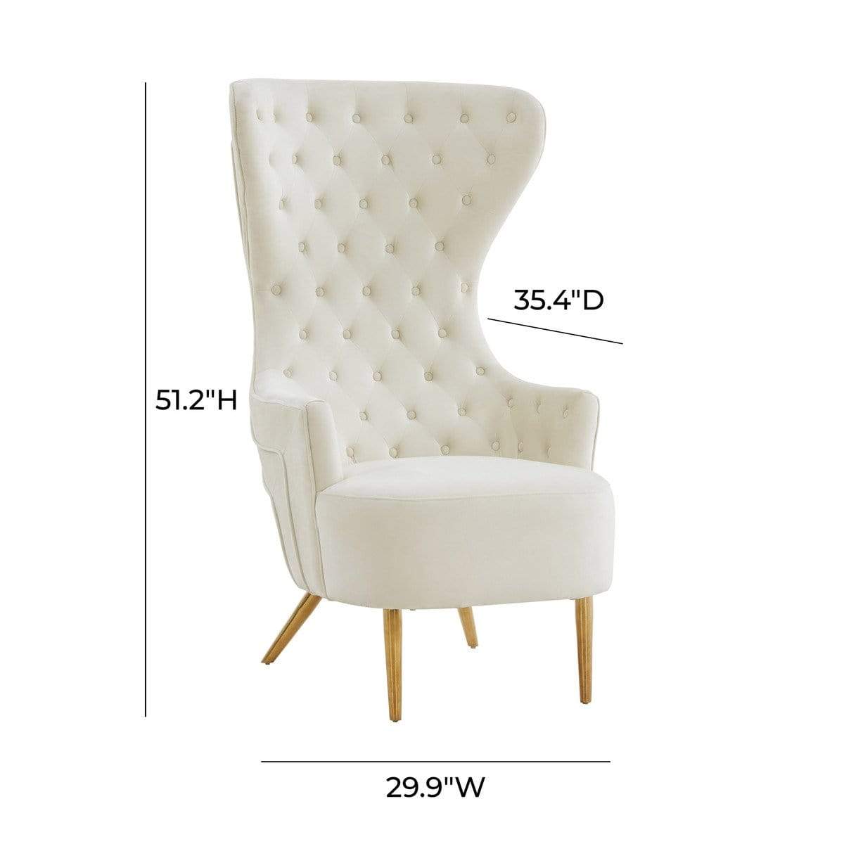 Elle decor wingback chair top