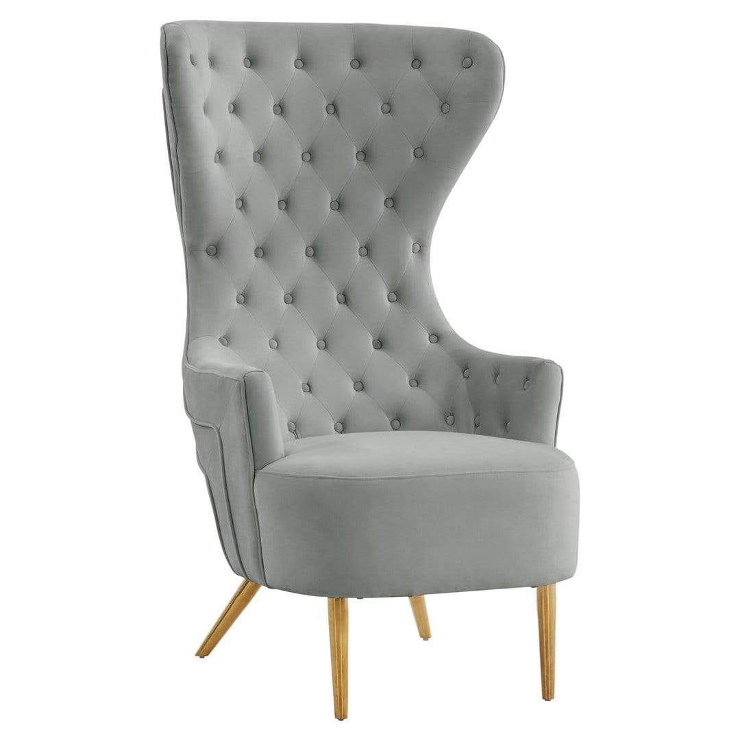 Candelabra Home Jezebel Velvet Wingback Chair by Inspire Me! Home Déco –  Meadow Blu