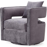 Candelabra Home Kennedy Swivel Chair - Grey Furniture TOV-L6125 00806810354384